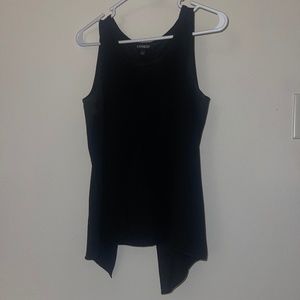 Split back black tank